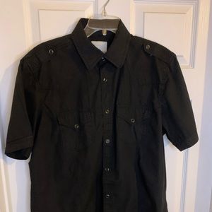 Jordan Craig Men Button Down Shirt. Color: Black. Size: L